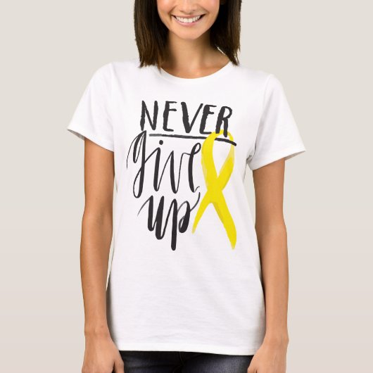 NEVER 与え UP Bella+ CanvasボーイフレンドTシャツ Tシャツ (正面)