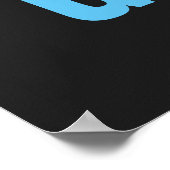 Never 与え Up Blue Grayの成功プリント ポスター (角)