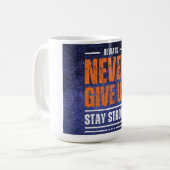 Never 与え Up: Cosmic Edition. コーヒーマグカップ (正面左)