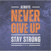 Never 与え up: cosmic Edition. シール (正面)