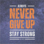 Never 与え up: cosmic Edition. シール (正面)