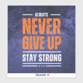 Never 与え up: cosmic Edition. シール (シート)