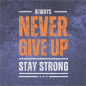 Never 与え up: cosmic Edition. シール (正面)