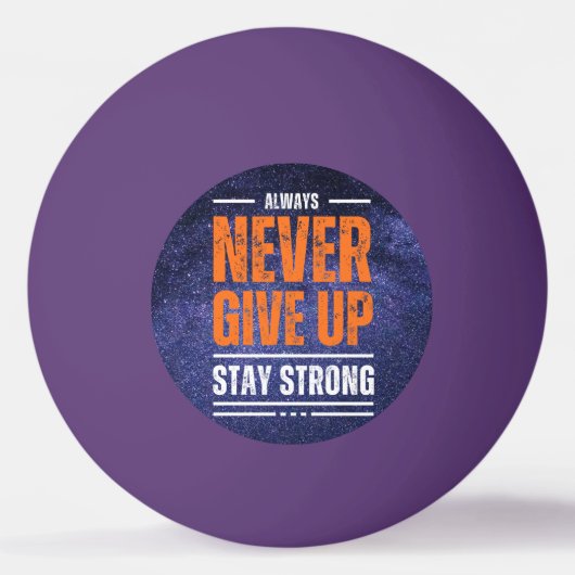 Never 与え Up: Cosmic Edition 卓球ボール (正面)