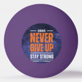 Never 与え Up: Cosmic Edition 卓球ボール (裏面)