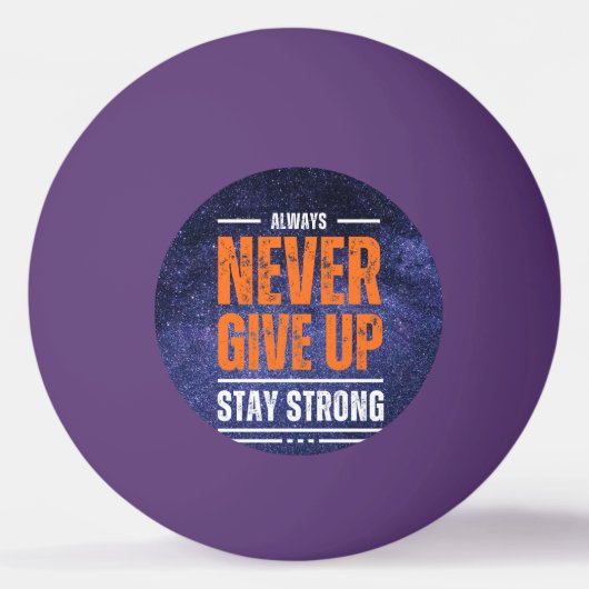 Never 与え Up: Cosmic Edition 卓球ボール (裏面)