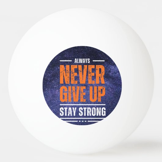 Never 与え Up: Cosmic Edition 卓球ボール (裏面)