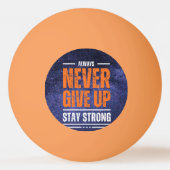 Never 与え Up: Cosmic Edition 卓球ボール (裏面)