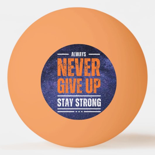 Never 与え Up: Cosmic Edition 卓球ボール (正面)