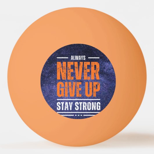 Never 与え Up: Cosmic Edition 卓球ボール (裏面)