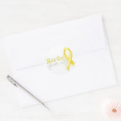 Never 与え Up Endometriosisステッカー ラウンドシール (封筒)