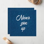 Never 与え Up Flat Noteカード ノートカード (正面/裏面インサイチュ)