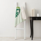 Never 与え Up - Green 前向き Handレタリング シェルパブランケット (インサイチュ)