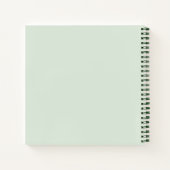 Never 与え Up - Green 前向き Handレタリング ノートブック (裏面)