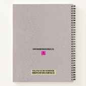 Never 与え Up Journal感動的 ノートブック (裏面)