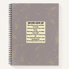 Never 与え Up Journal感動的 ノートブック