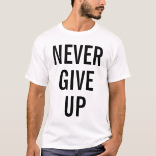 Never 与え Up Mensエレガントモダンテンプレート Tシャツ