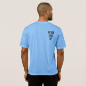 Never 与え Up Mens Double Sided Carolina Blue Tシャツ (裏面フル)