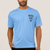Never 与え Up Mens Double Sided Carolina Blue Tシャツ (正面)
