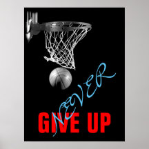 Never 与え Up Success Basketballプリント