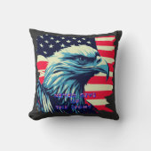 Never 与え Up The Fight America Eagle USA Art クッション (正面)