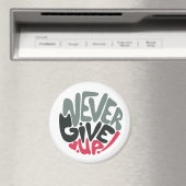 Never 与え Up - Upliftingインスパイア's White マグネット (インサイチュ (食洗機))