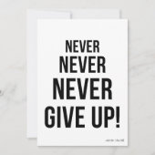 Never 与え Up Winston Churchillカーやる気を起こさせるド シーズンカード (正面)