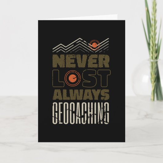Never 失った Always Geocaching Geocacher カード (正面)