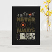 Never 失った Always Geocaching Geocacher カード (黄色い花)