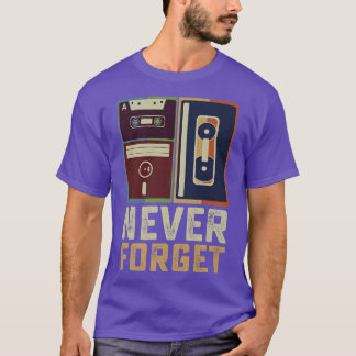Never 忘れカッコいいレトロ80s 90sヴィンテージおもしろいギーク tシャツ