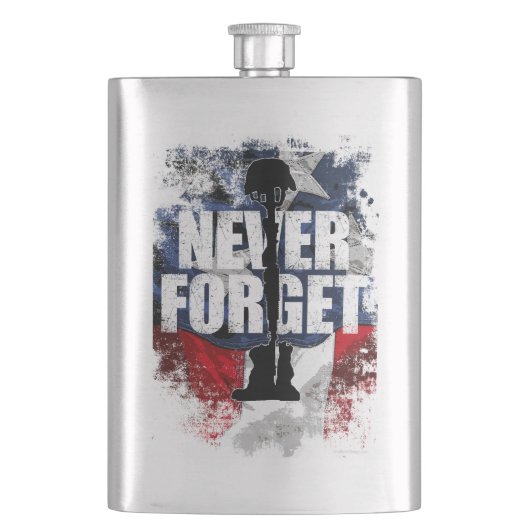 Never (忘れメモリアルデー)フラスコ フラスク (正面)