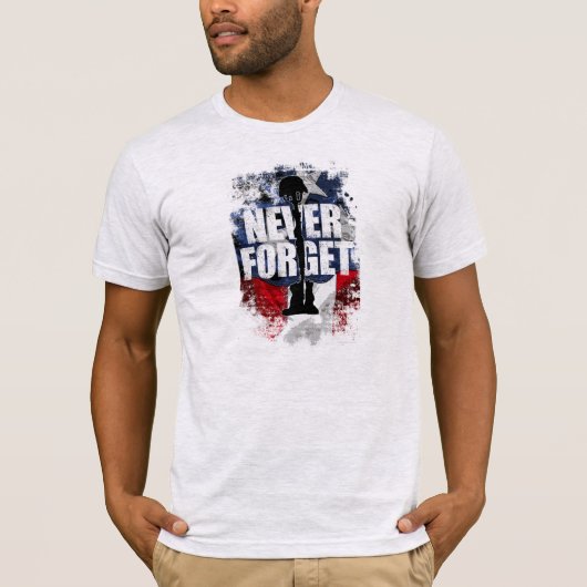 Never (忘れメモリアルデー) tシャツ (正面)