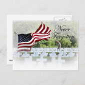 Never 忘れ -メモリアルデー ポストカード (正面/裏面)