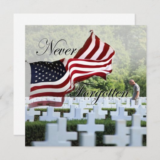 Never 忘れ -メモリアルデー 招待状 (正面/裏面)