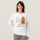 "Never 忘れ" 最高の Friend Dog Customizable Tシャツ (正面フル)
