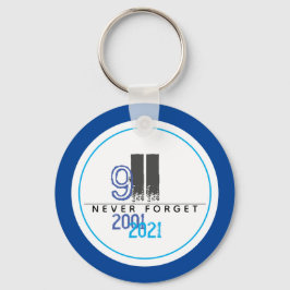 Never 忘れ 911 Blue World Trade Center キーホルダー
