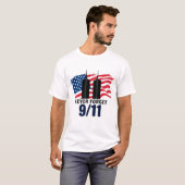 Never 忘れ 9/11 – エディション1 tシャツ (正面フル)