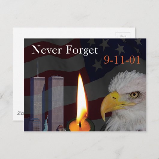 Never 忘れ 9-11-01 ポストカード (正面/裏面)