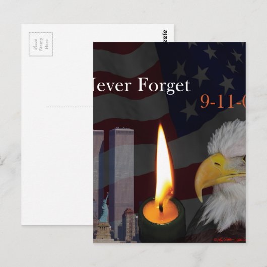 Never 忘れ 9-11-01 ポストカード (正面/裏面)