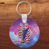 NEVER 忘れ 9-11-2001 CBDOilPrincess キーホルダー (正面)