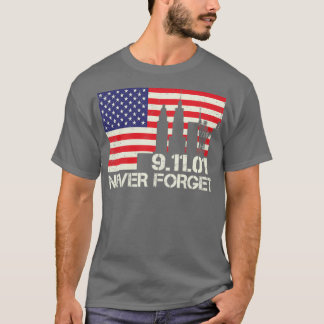 Never 忘れ 9 11 20th Anniversary Patriot Day 202 Tシャツ