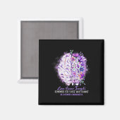 Never 忘れ Alzheimerheimerheimerheimerの認識度Brain Di マグネット (正面/裏面)