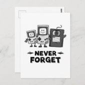 Never 忘れ Casseテープヴィンテージ90sの美的 ポストカード (正面/裏面)