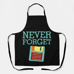 Never 忘れ Computer IT Tech Software Programmer エプロン