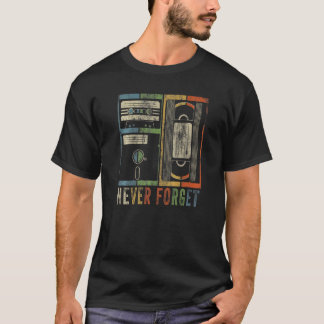 Never 忘れ Floppy Diskビデオカセットテープギーク Tシャツ