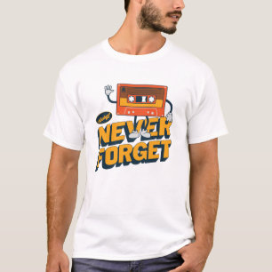 Never 忘れ Floppy Disk VHSテープカセットテープ Tシャツ