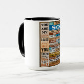 Never 忘れ I Love U -パパから息子 マグカップ (正面左)