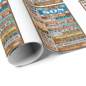 Never 忘れ I Love U -パパから息子 ラッピングペーパー (ロールコーナー)