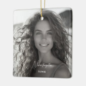 Never 忘れ memorial photokeepsake Christmas セラミックオーナメント (左)