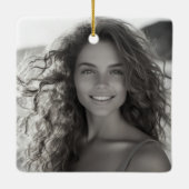 Never 忘れ memorial photokeepsake Christmas セラミックオーナメント (裏面)